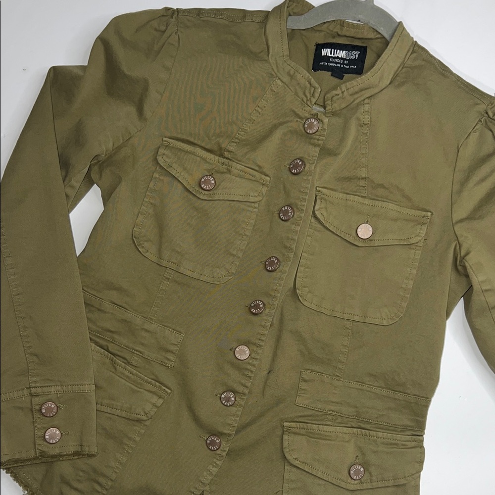 William Rast Green Utility Jacket Women's Size Medium